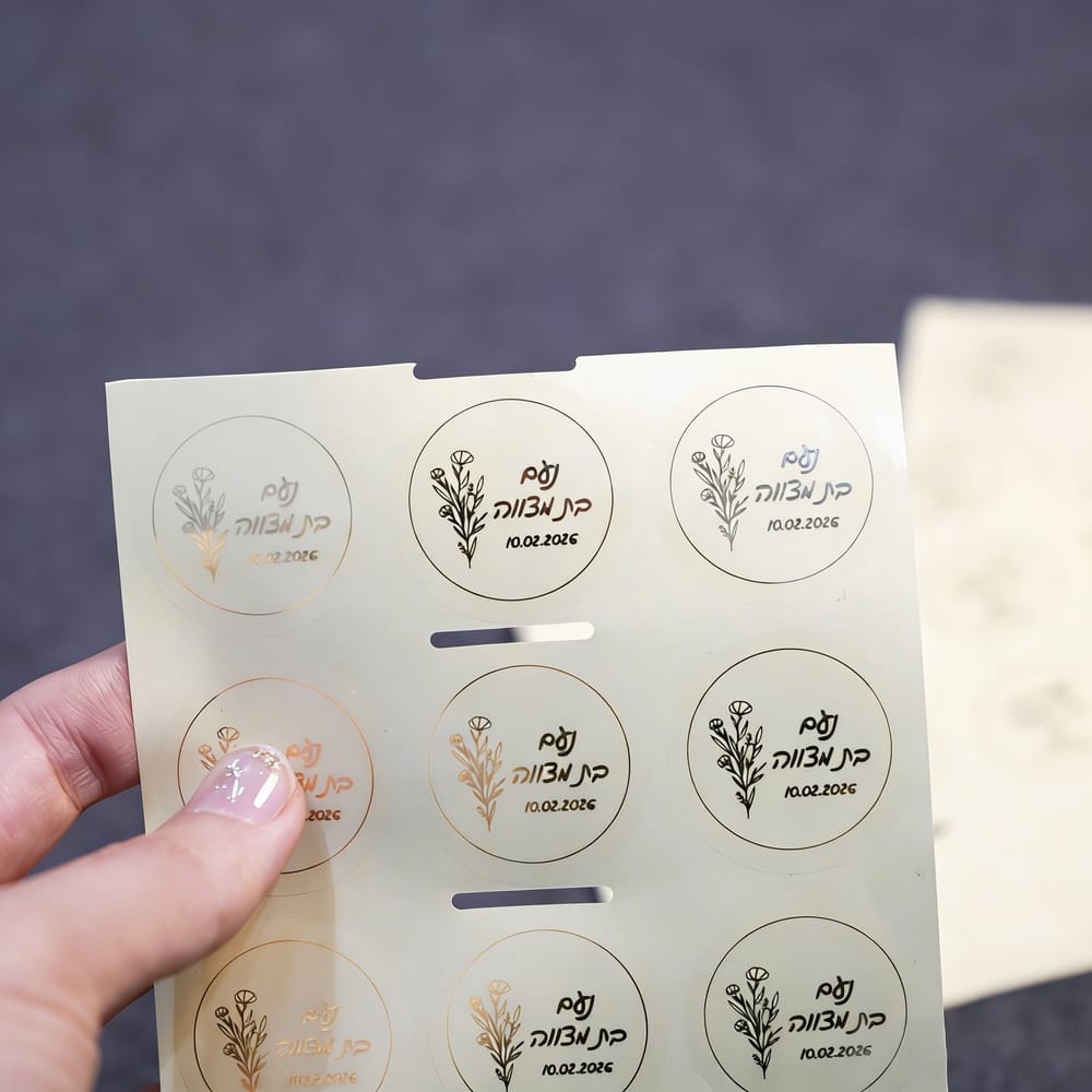 Personalised Candle Label - Étiquettes personnalisées 100 pièces Nom Date