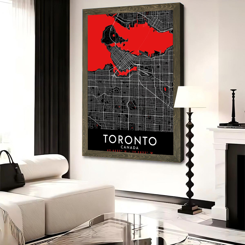 Affiche murale sur toile Toron - Custom Map Poster avis et prix