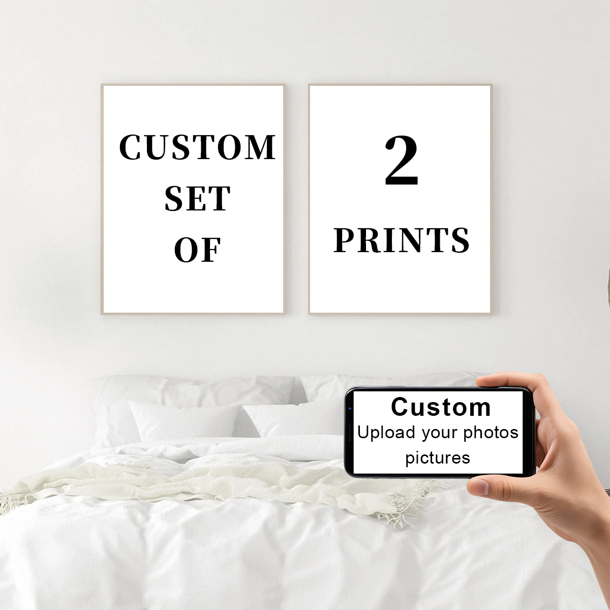 Lot de 2 impressions sur toile - Pet Portrait Custom avis et prix
