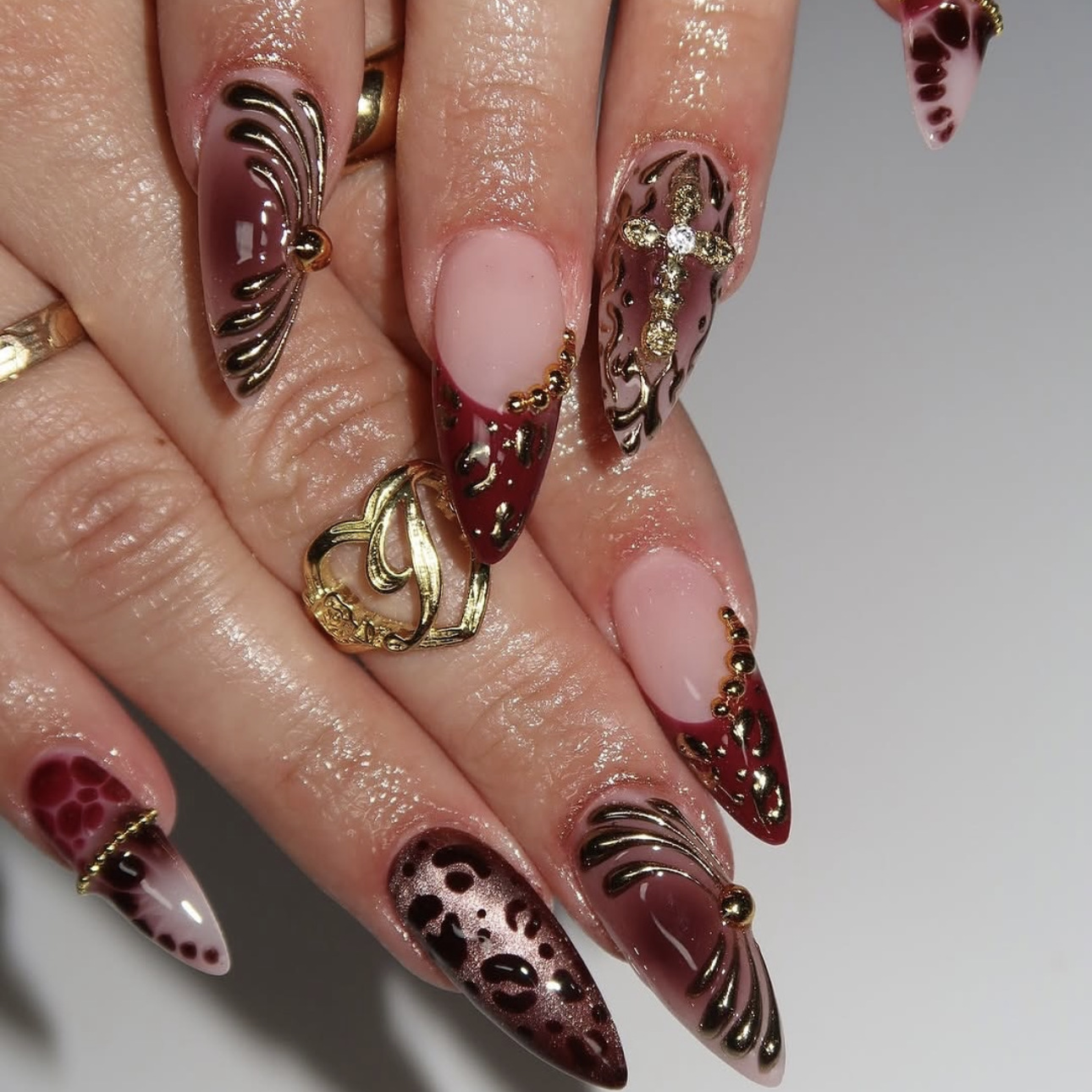 Faux ongles moyens pour femmes - Pressed Flower Art avis et prix