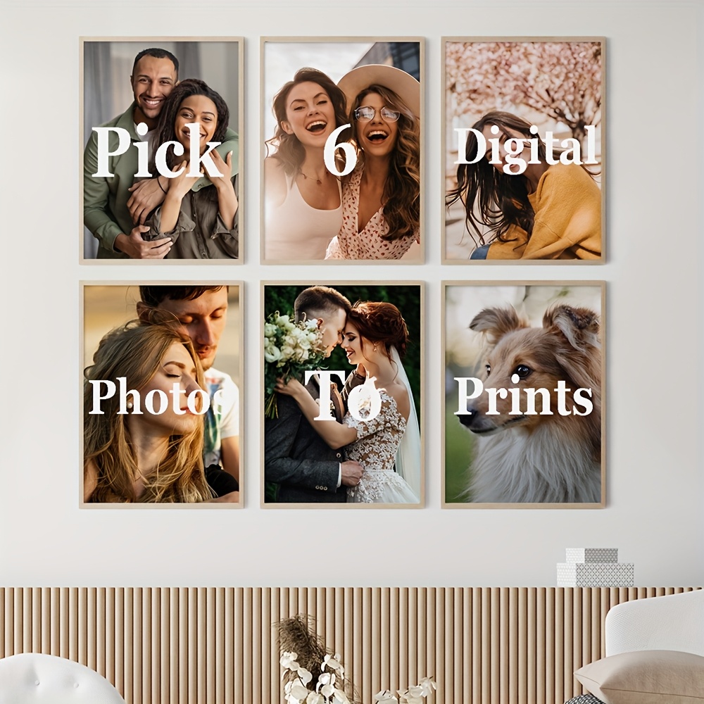 Lot de 6 impressions sur toile - Pet Portrait Custom avis et prix